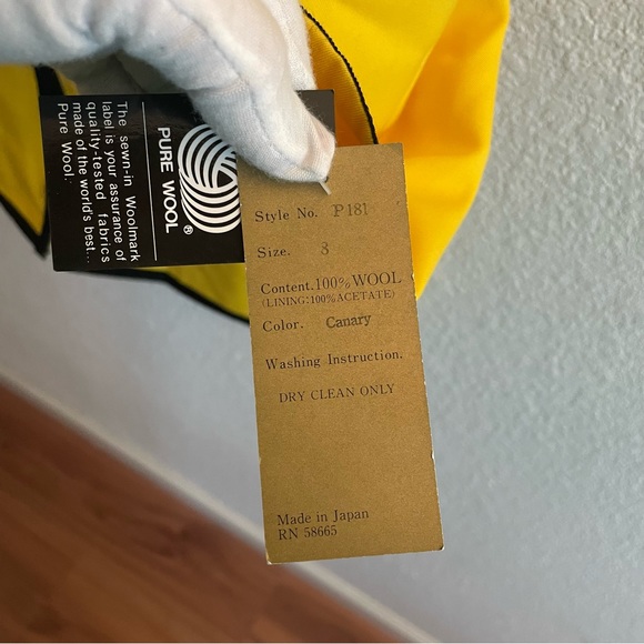 NWT Vintage Premier Collection Canary Yellow & Black Classic Suit Jacket & Pants - Picture 7 of 16